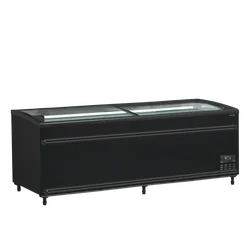 Black Supermarket Refrigerator/Freezer SFI210B-CF VS