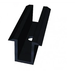 Black universal photovoltaic center clamp