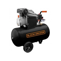 Black+Decker BD205/50 συμπιεστής ηλεκτρικού εμβόλου Αέρας εισαγωγής: 205 l/min | 50 l | 8 bar | Λιπαντικό λαδιού | 230 V