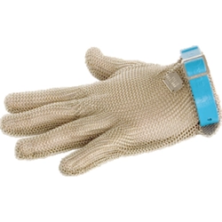 Blauwstalen handschoen L