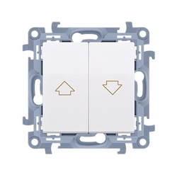 Blind button (module)10 AND,250 V~, screw terminals, white Simon10