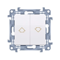 Blindknap (modul)10 OG,250 V~, skrueklemmer, hvid Simon10