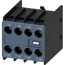 Bloco de contato auxiliar Siemens 4Z montado frontalmente para contatores 3RT2.1, 3RT2.2, 3RH21 e 3RH24 nos tamanhos S00 3RH2911-1FA04