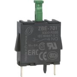 Bloco de contato único Schneider Electric 1Z para caixas impressas (ZBE701)