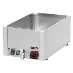 BMV - 1115 ﻿Bain Marie GN 1/1 - 150 Einzelzimmer mit Wasserhahn