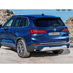 BMW X5 (G05, F95) 2018+ Bande CHROME sur le couvercle du coffre