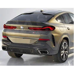 BMW X6 (F96, G06) 2019+ Bande chromée sur le couvercle du coffre