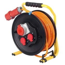 Bobina de cable 40m 5x1.5 CEE con seguridad, profesional IP44