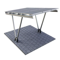 Bodar / Carport V1 med PV-struktur (layout 3 modul vertikal L> 1960mm)