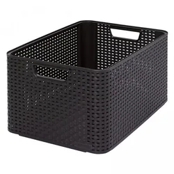 Boîte de rangement en plastique STYLE BOX - L - marron