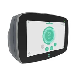 Boîte murale | Commander 2 Chargeur de véhicule électrique, 5 câble de compteur Type 2 | 22 kW | Wi-Fi, Bluetooth, Ethernet, 4G (en option) | Station de recharge haut de gamme équipée d'un écran tactile 7” pour les scénarios de recharge publics et privés.Comme tous les autres modèles de Wallbox, je