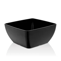 Bol carré en mélamine pour présentoirs 171554, noir, 190x190x(h)90 mm