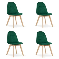 BORA chair - dark green velvet x 4