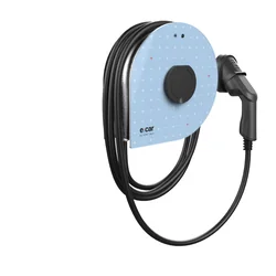 Borne de recharge murale - wallbox 22kW e:car WALL Premium K Plus minus bleu