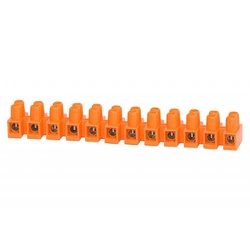 bornier 12 piste.4mm2 orange EN LIGNE