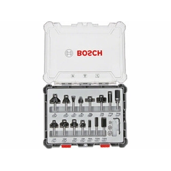Bosch 15 osa top freesnugade komplekt