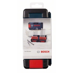 BOSCH 8-częściowy jeu de forets pour marteaux SDS plus-3, Cassette Tough Box 5 X 110 (1x)- 6 X 110 (1x)- 6 X 160 (2x) mm-8 X 160 (2x