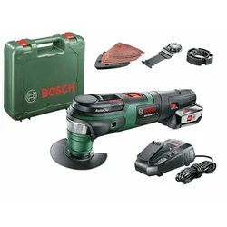 Bosch AdvancedMulti 18 bezvadu daudzfunkcionāla iekārta, kas vibrē 18 V | 10000 - 20000 1/min | 2,8 ° | Oglekļa suka | 1 x 2,5 Ah akumulators + lādētājs | Čemodānā