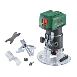 Bosch AdvancedTrimRouter 18V-8 akkus élmaró 18 V | 6 mm/8 mm | 10 - 30 RPM | Szénkefementes | Akku és töltő nélkül | Kartondobozban