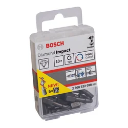 Bosch borrsats Diamond Impact, 10 st, T20, 25 mm