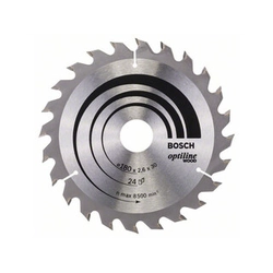 Bosch circular saw blade 180 x 30 mm | number of teeth: 24 db | cutting width: 2,6 mm