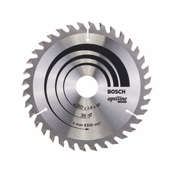 Bosch circular saw blade 180 x 30 mm | number of teeth: 36 db | cutting width: 2,6 mm