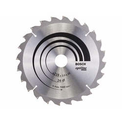 Bosch circular saw blade 216 x 30 mm | number of teeth: 24 db | cutting width: 2 mm