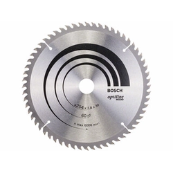 Bosch circular saw blade 254 x 30 mm | number of teeth: 60 db | cutting width: 2,8 mm