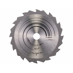 Bosch cirkelsågklinga 165 x 20 mm | antal tänder: 12 db | skärbredd: 1,7 mm