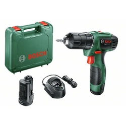 Bosch EasyDrill 12-2 akumulátorový vrtací šroubovák se sklíčidlem 12 V | 22 Nm | Uhlíkový kartáč | 2 x 2,5 Ah baterie + nabíječka | V kufru