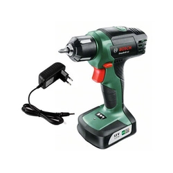 Bosch EasyDrill 12 akkuporakone, jossa istukka 12 V | 6 Nm/15 Nm | Hiiliharja | Akun ja laturin kanssa | Pahvilaatikossa