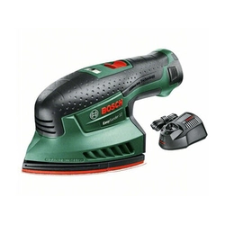 Bosch EasySander 12 sladdlös vibrerande slipmaskin 12 V | 93 x 102 mm | Kolborste | 1 x 2,5 Ah batteri + laddare | I en resväska