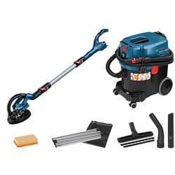 Bosch GAS 35 L SFC+ + GTR 550 konepakkaus Pahvilaatikossa