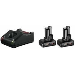 Bosch GBA + GAL 12V-40 Akku- und Ladegerät-Set 12 V | 6 Ah