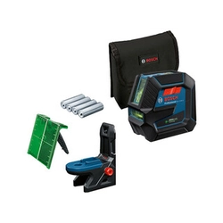 Bosch GCL 2-50 G Laser a linea verde Raggio effettivo con intercettatore di segnale: 0 - 50 m | 4 x elemento | In una scatola di cartone