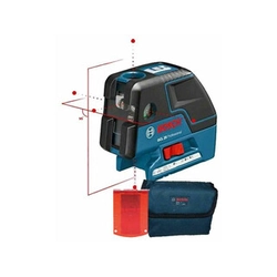 Bosch GCL 25 Láser de línea y punto rojo Alcance: 0 - 10 m | 4 x elemento | En una caja de cartón