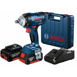 Bosch GDS 18V-400 cordless impact driver 18 V | 400 Nm | 1/2 inches | Carbon brush | 2 x 5 Ah battery + charger | In a suitcase