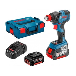 Bosch GDX 18V-200 C cordless impact driver 18 V | 200 Nm | 1/2 inches | Carbon Brushless | 2 x 5 Ah battery + charger | in L-Boxx