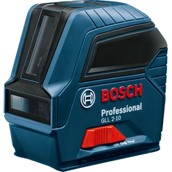 Bosch GLL skersinių linijų lazeris 2-10 raudonas 10 m