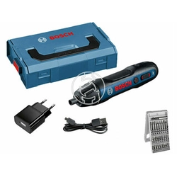 Bosch GO cordless screwdriver 3,6 V | 2,5 Nm | 1/4 bits | Carbon brush | Mains charger | in L-Boxx