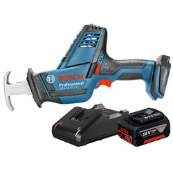 Bosch GSA 18V-LI C cordless nose saw 18 V | 200 mm | Carbon brush | 1 x 4 Ah battery + charger | In a cardboard box