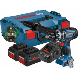 Bosch GSB 18V-150 C акумуляторна ударна дриль 18 V | 84 Nm/100 Nm/150 Nm | 1,5 - 13 мм | Карбонова безщітка | 2 x 8 Ач акумулятор + зарядний пристрій | в L-Boxx