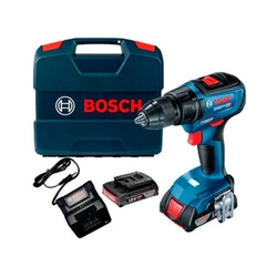 Bosch GSB 18V-50 akumulatora triecienurbjmašīna 18 V | 28 Nm/50 Nm | 1,5 - 13 mm | Oglekļa brushless | 2 x 2 Ah akumulators + lādētājs | L-case