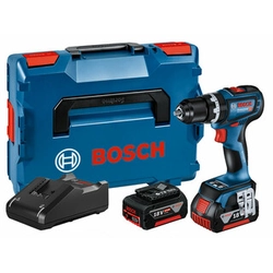 Bosch GSB 18V-90 C akulööktrell 18 V | 36 Nm/64 Nm | 1,5 - 13 mm | Süsinikharjadeta | 2 x 5 Ah aku + laadija | L-Boxxis