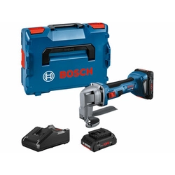 Bosch GSC 18V-16 E Akumulátorové nůžky na řezání plechů 18 V | 1,6 mm | Carbon Brushless | 2 x 4 Ah baterie + nabíječka | v L-Boxx