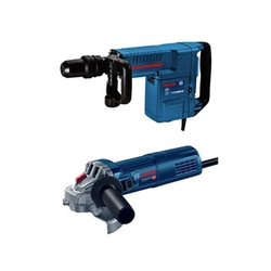 Bosch GSH 11 E kaltu āmurs + Bosch GWS 9-125 leņķa slīpmašīnas