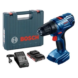 Bosch GSR 180-LI akkus fúrócsavarozó tokmányos 18 V | 21 Nm/54 Nm | Szénkefés | 2 x 2 Ah akku + töltő | Kofferben