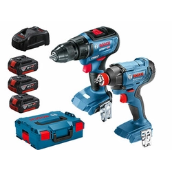 Bosch GSR 18V-50 + GDX 180 mašīnu iepakojums L-Boxx