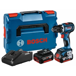 Bosch GSR 18V-90 C accuschroefboormachine met boorkop 18 V | 34 Nm/64 Nm | Koolborstelloos | 2 x 4 Ah-accu + lader | in L-Boxx