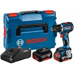 Bosch GSR 18V-90 C batteridrevet boremaskine med borepatron 2x5Ah i L-Boxx
